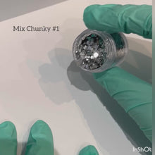 Charger et lire la vidéo dans la visionneuse de la Galerie, MIX CHUNKY - Paillettes Ongles Nail Art
